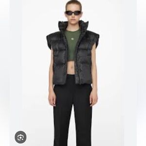 Anine Bing Black Puffer Vest
